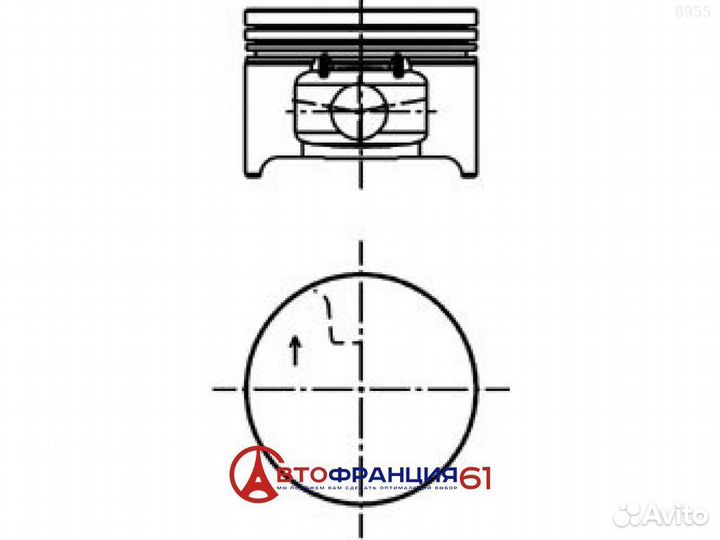 Поршень, 40277610 renault logan