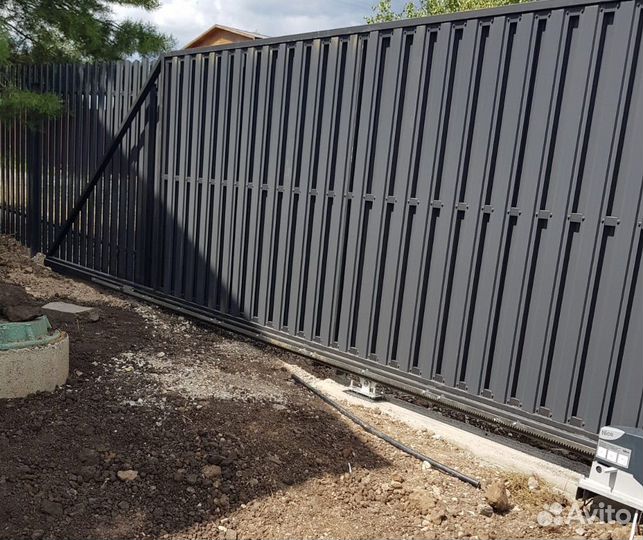 Ворота откатные 4 м с автоматикой - без предоплаты