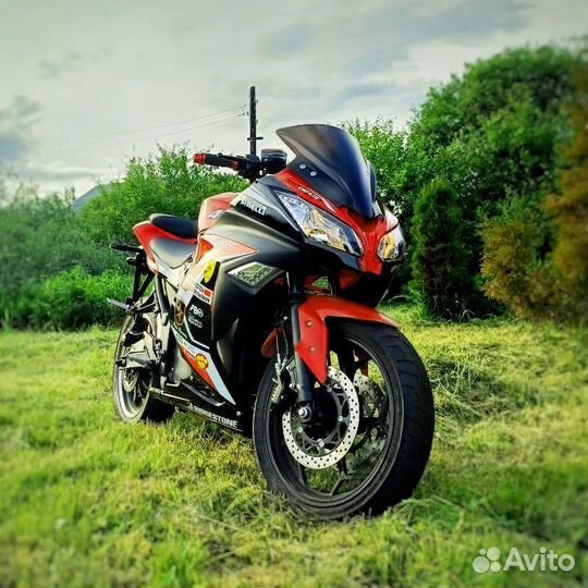 Электромотоцикл 3000 Вт эко-реплика Kawasaki Ninja