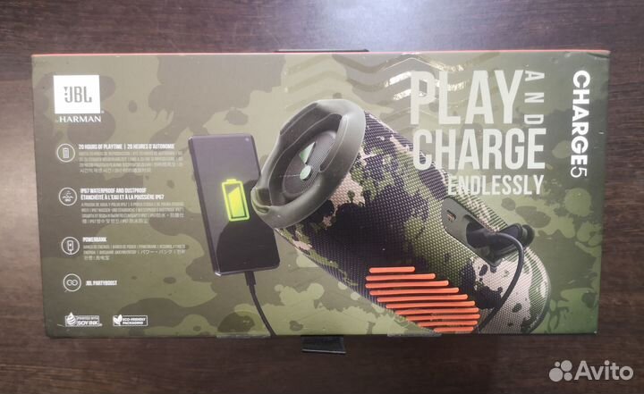 Колонка JBL Charge 5 цвет Хаки Оригинал Новая