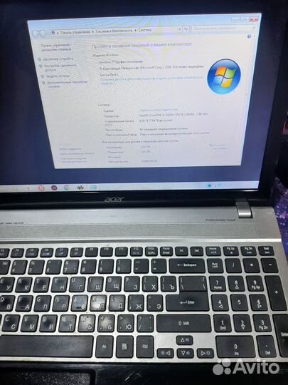 Ноутбук Acer V3 Core i5-3210/4Gb/GeForce 630 2Gb