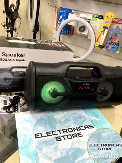 Блютуз Колонка Большая BT Speaker RS8890 Ярко