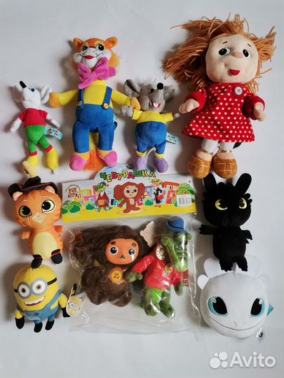 Мягкие музыкальные игрушки из мультфильмов
