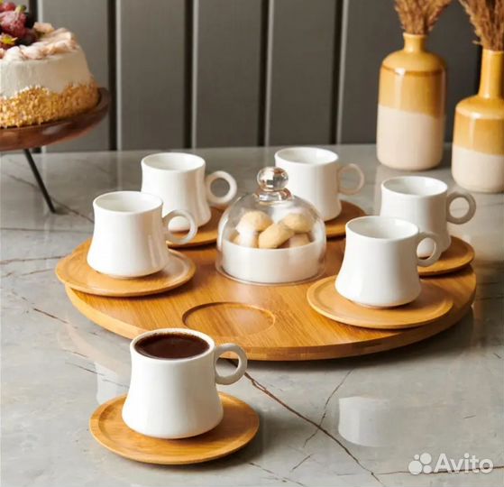 Кофейный набор на 6 персон, Сервиз Турция