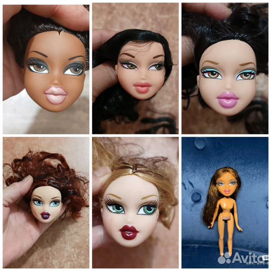 Головы кукол bratz
