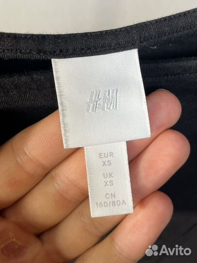 Черный топ H&M