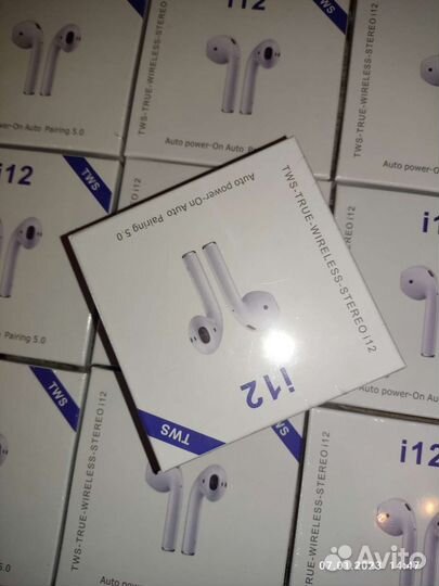 Беспроводные наушники i12 tws