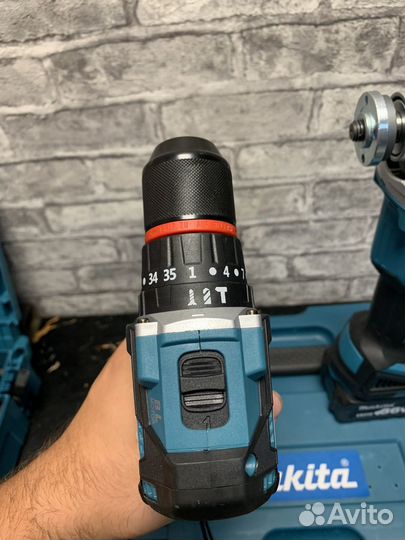 Набор makita 2в1 шуруповерт и болгарка