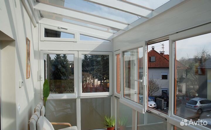 Алюминиевые окна рамы-купе