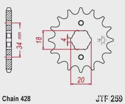 Звезда ведущая JTF259 14
