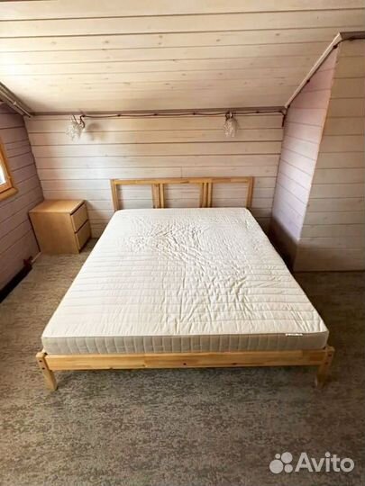 Кровать с матрасом 160 200 IKEA luroy