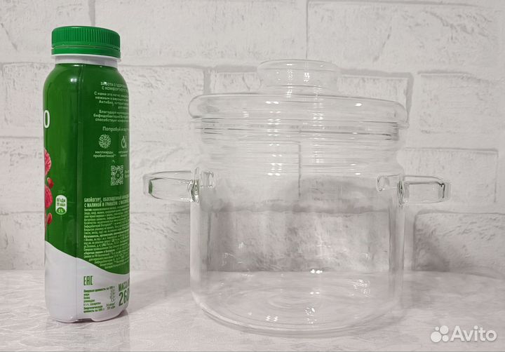 Кастрюля стеклянная