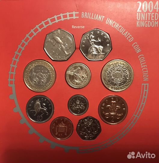 Памятная коллекция монет 2004 г. (Англия)