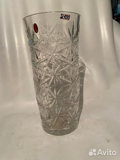 Ваза для цветов хрустальная