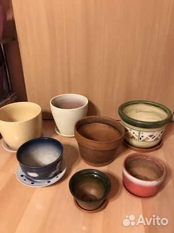 Цветочные горшки бу