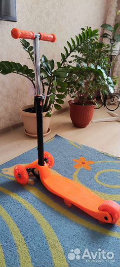 Самокат детский трехколесный бу