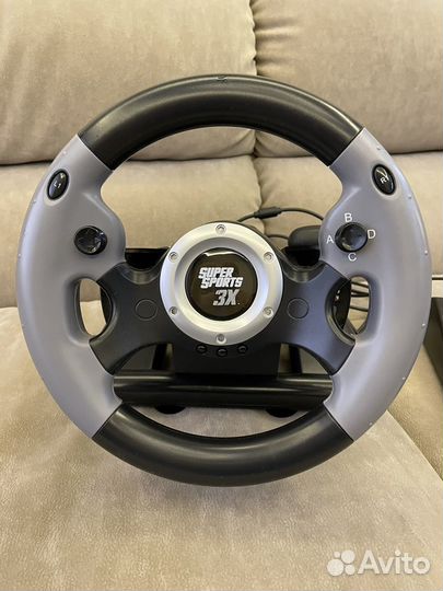 Игровой руль с педалями для xbox360, PS, PC