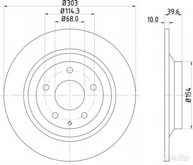 Диск тормозной mazda CX-5 KE2AW KE2FW KE5AW KE5FW