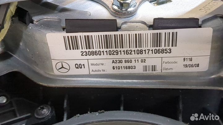 Подушка безопасности водителя Mercedes CLC, 2009