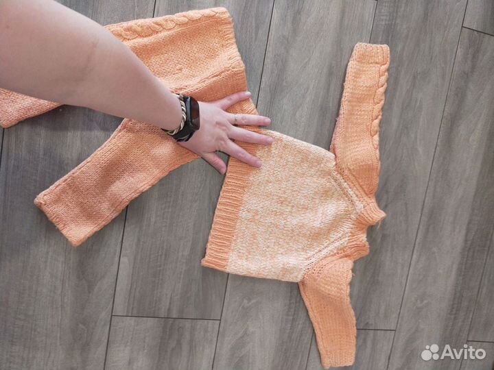 Вязаный комплект 80-86