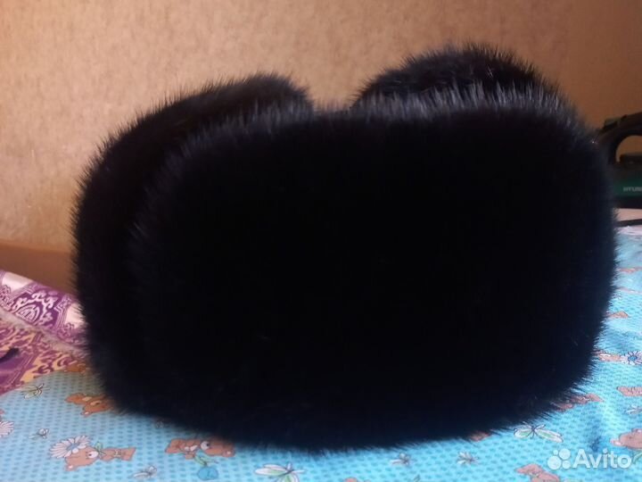 Норковая шапка мужская ушанка