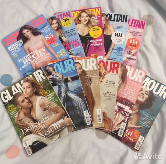 Журналы 15 шт. Cosmopolitan,glamour