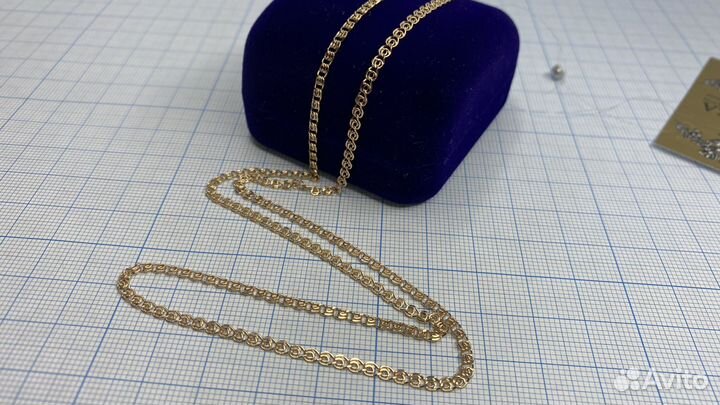 Золотая цепь Лав 55 см