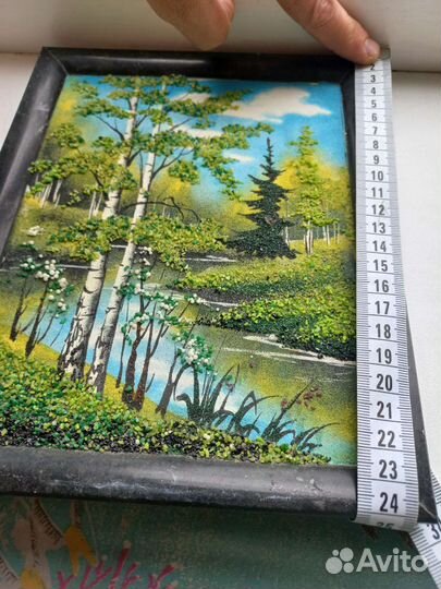 Картина из уральских самоцветов