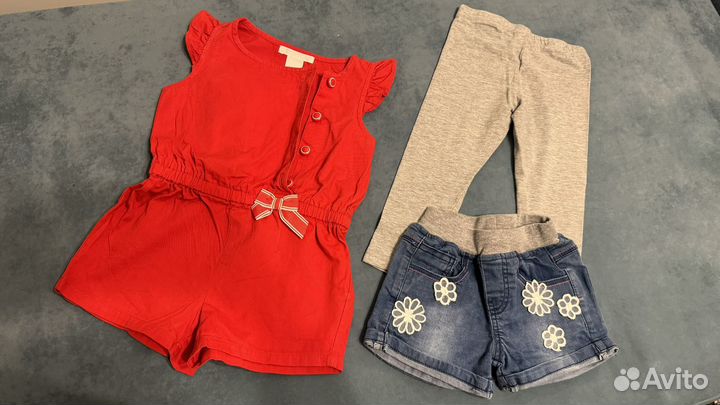 Детские вещи на девочку пакетом 86 92