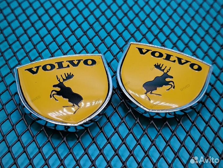 Наклейки декоративные volvo металлические комплект