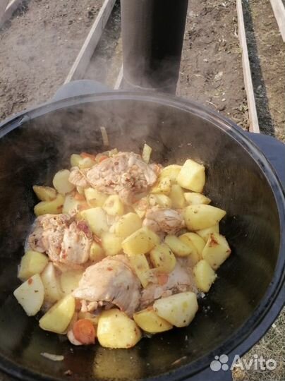 Казан 8л плоское дно