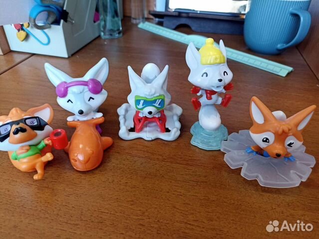 Игрушки из киндер макси лисы