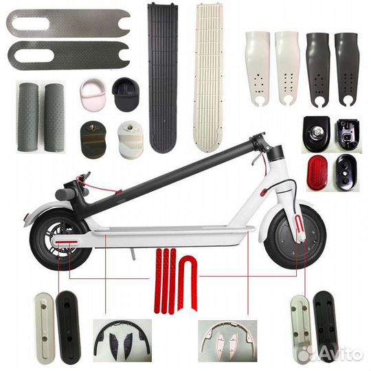 Новые запчасти для электросамокатов Xiaomi