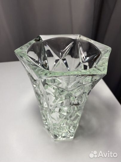 Хрустальная ваза СССР 17,5см