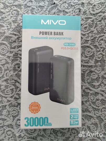 Внешний аккумулятор Mivo 30000