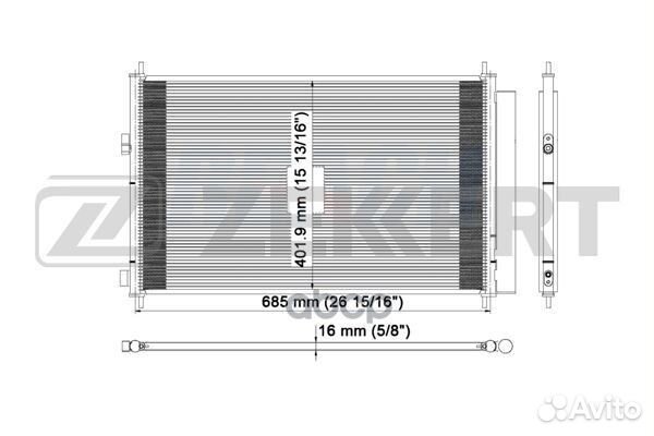 Радиатор конд. Toyota Rav 4 (A30) 05- mk-3152 Z
