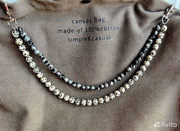 Обвесы на сумку из натуральных камней