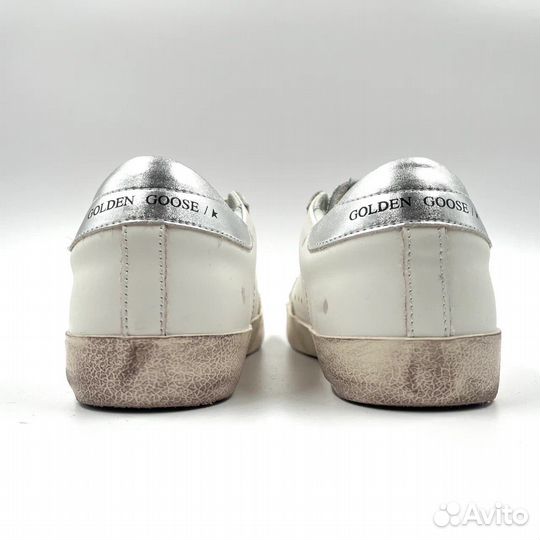 Golden Goose Super Star White Silver Zebra