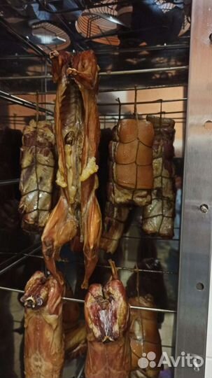 Мясо горячего копчения на щепе