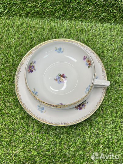 Чайная пара 1934 нкмп Дмитровская ф-ка Вербилки