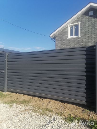 Забор с установкой