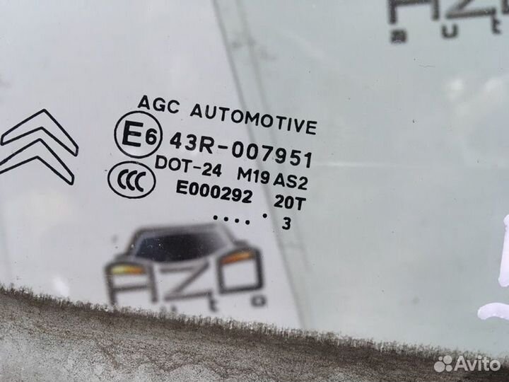 Стекло переднее правое Citroen C3 2 1.6 2013
