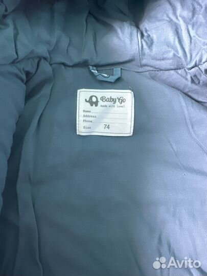 Комбинезон Весна -Осеньbaby go 74