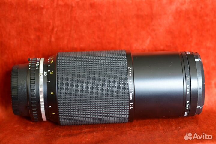 Фотообъектив nikon 70-210 m m, F 1:4, MF, series E
