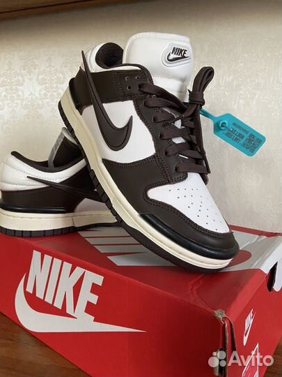 Кроссовки Nike dunk twist brown