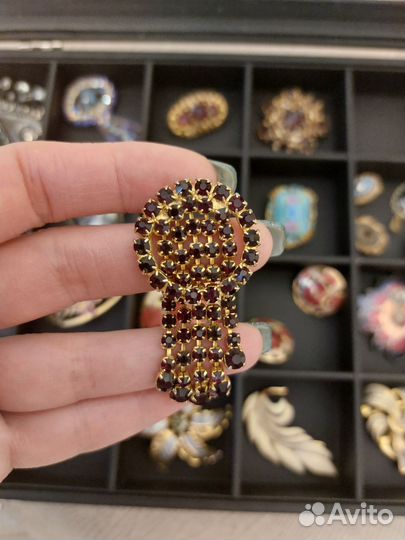 Брошь винтаж чехословакия