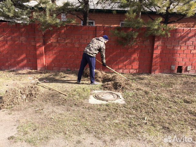 Уборка территории.Спил деревьев