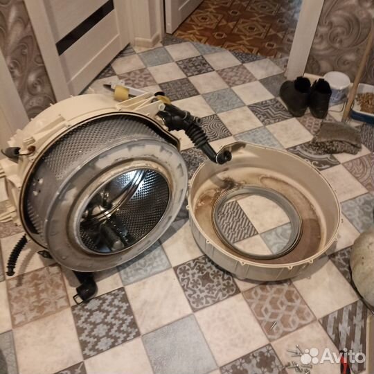 Меняю подшипники на стиральной машине