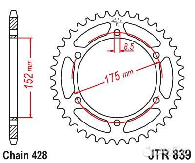 Звезда ведомая JTR839 57