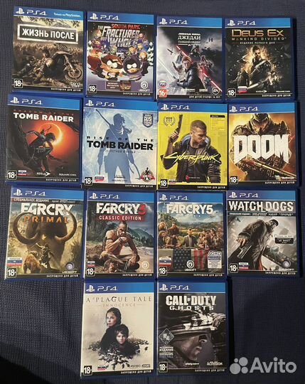 Диски игры для ps4